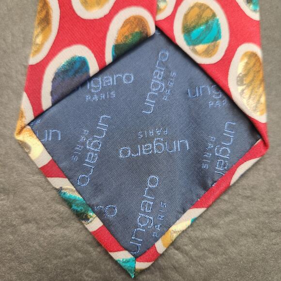 Ungaro Paris‎ Silk Printed Tie - Picture 3 of 5